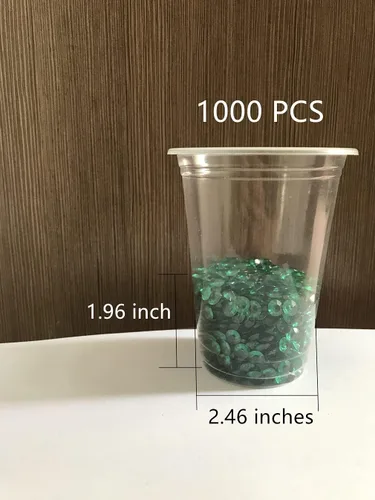 Miniatura 3 de Liying 1000 piezas de diamantes acrílicos de 0.315 in, confeti de mesa de diamantes redondos de imitación, gemas del tesoro para dispersos de mesa