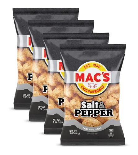 Miniatura 5 de Mac's Pieles de cerdo al rojo vivo, 5 onzas (paquete de 8)