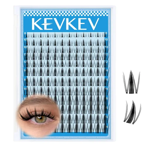 Miniatura 14 de KevKev Pegamento de racimo de pestañas, pegamento de pestañas para pestañas para racimos de pestañas, impermeable, fuerte sujeción durante 72 horas