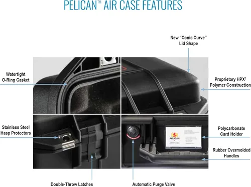 Miniatura 3 de Pelican Aire 1485 con espuma (negro)