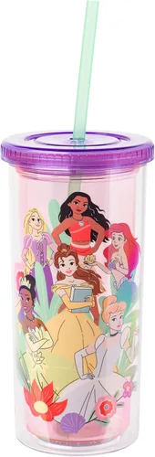 Miniatura 18 de Silver Buffalo Care Bears - Vaso alto de plástico iridiscente con diseño de estrellas arcoíris con tapa y pajilla, 20 onzas Care Bears iridiscentes