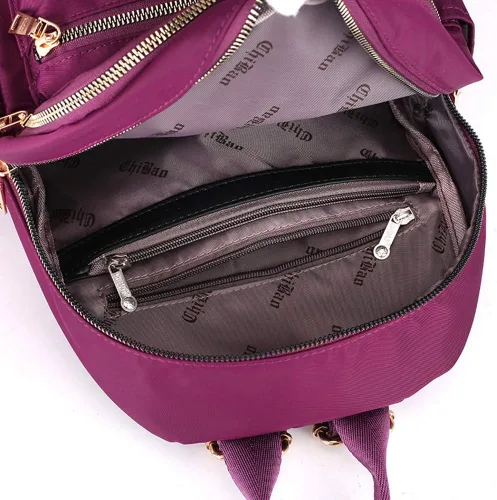 Miniatura 6 de Collsants Pequeña mochila de nailon para mujer, ligera, mini mochila de viaje, Azul, Mochilas de moda