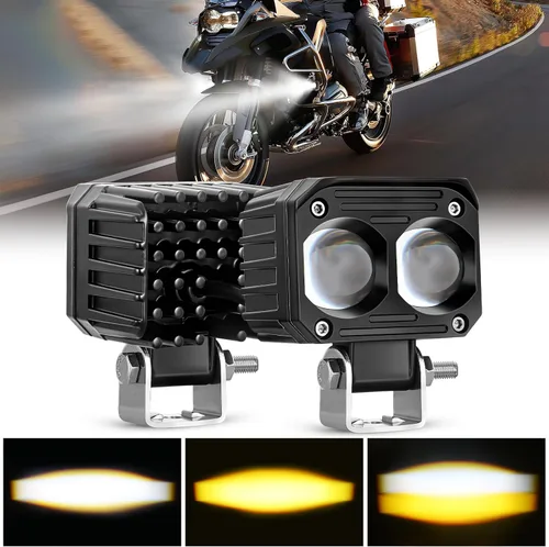 Miniatura 23 de Nilight Disparador lateral LED amarillo 2 unidades 6.5 pulgadas 60W haz de inundación para conducción fuera de carretera niebla barra de luz