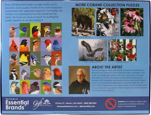 Miniatura 9 de Gift Essentials Rompecabezas de 1000 piezas – Collage de amigos de aves del patio trasero: 25 retratos de tus pájaros favoritos en el patio trasero