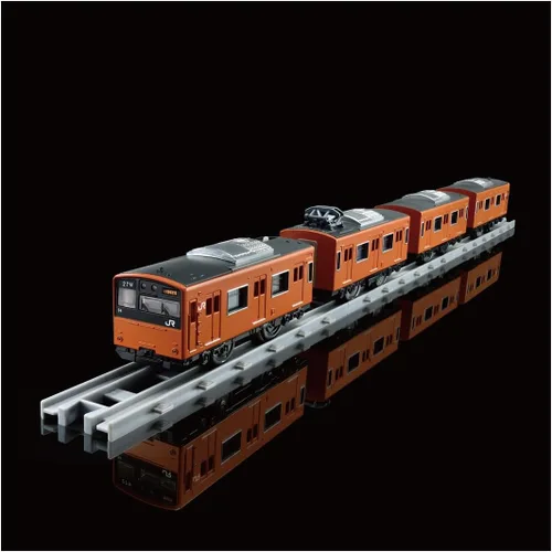 Miniatura 7 de Takara Tomy Plarail Real Class 201 Series Tren de cercanías (JR West Japan Orange)
