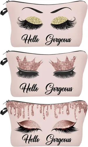 Miniatura 11 de Bolsa de maquillaje para bolso, bolsas de cosméticos para mujer, regalo inspirador para mujer, pequeña bolsa de cosméticos divertida, bolsa de viaje