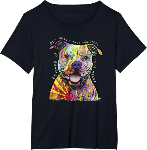Miniatura 31 de Beware Of Pit Bulls, Dean Russo Pitbull Original - Camiseta para amantes de los perros, Negro