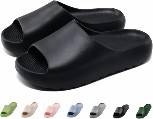 Miniatura 27 de Sandalias acolchadas para mujeres, hombres y niños, cómodas, antideslizantes, suaves, impermeables, para baño, ducha, sandalias acolchadas de suela