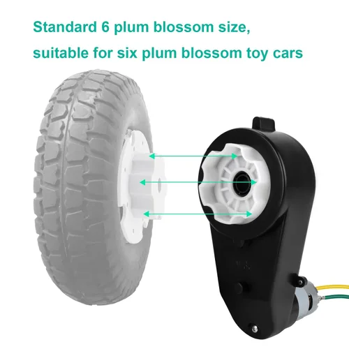 Miniatura 5 de Caja de cambios de motor de CC de 24 V RS555 40000 RPM adecuada para niños, accesorios de SUV de alta velocidad, RS555 de 24 V, caja de cambios