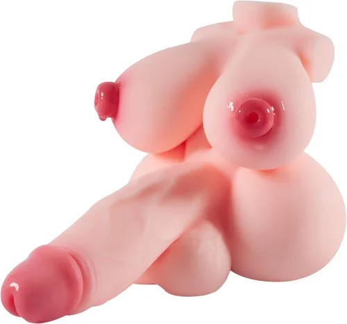 Miniatura 8 de Muñeca sexual transexual de 11.2 libras, juguetes sexuales FUTA con consolador penetrable, pezones y culo de coño, muñeca sexual trans, masturbador