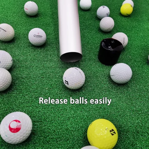 Miniatura 6 de Recogedor profesional de pelotas de golf, de aluminio duradero, tubo de liberación de tubo, herramienta de recogida de práctica de coleccionista, 39