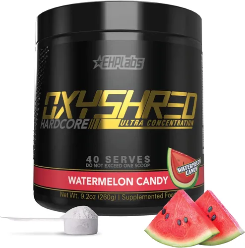 Miniatura 14 de EHP Labs OxyShred Hardcore Super Dosed Polvo de Pre Entrenamiento - Polvo de Preentrenamiento con L Glutamina y Acetil L Carnitina, Bebida