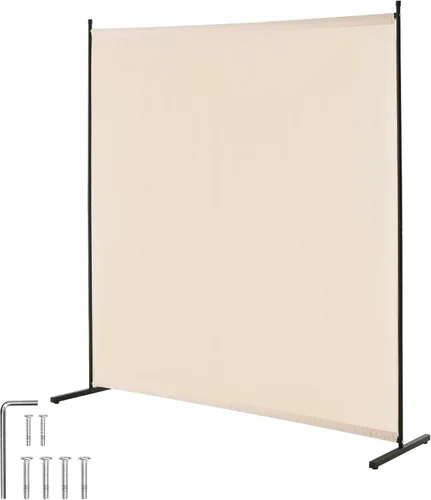 Miniatura 10 de VEVOR Divisor de habitación, divisor de habitación de un solo panel, pantalla de privacidad de 6 pies en interiores, divisor de partición para Gris