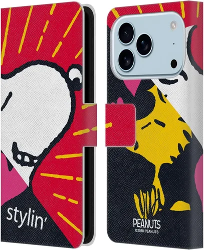 Miniatura 158 de Head Case Designs Funda de piel con licencia oficial de Peanuts Snoopy & Woodstock Balloon Halfs and Laughs para Apple iPhone 7/8/SE 2020 y 2022