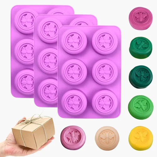 Miniatura 9 de Moldes de silicona para jabón, diferentes moldes de jabón con diferentes formas, perfectos para hacer jabón, moldes de pastel de chocolate caseros