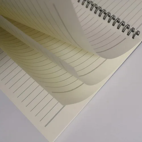 Miniatura 2 de YUREE - Cuaderno en espiral/Diario en espiral rayado, cuaderno con tapa dura de papel kraft marrón B5, alambre encuadernado, 70 hojas (140 páginas)