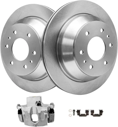 Miniatura 21 de Detroit Axle - Kit de freno delantero para Chevrolet Trailblazer GMC Envoy 2007 2008 2006-2009, rotores de freno de disco, pastillas de freno