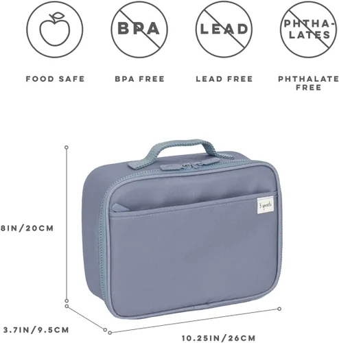 Miniatura 3 de 3 Sprouts Lonchera para niños, niños y niñas, lonchera aislada para niños y niñas, perfecta para la escuela y los viajes, Loncheras para niños y Azul