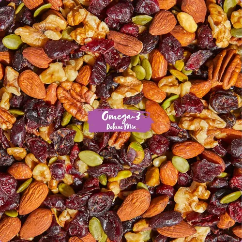 Miniatura 3 de Nature's Garden Mezcla de lujo Omega 3, Mezcla de frutos secos, Mezcla de nueces de lujo, saludable para el corazón, sin gluten, sin colesterol, sin