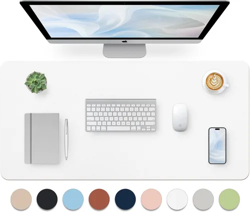 Miniatura 49 de Bloss Almohadilla de escritorio de cuero y reposamuñecas para teclado, alfombrilla grande para mouse + almohadilla para teclado + soporte de muñeca