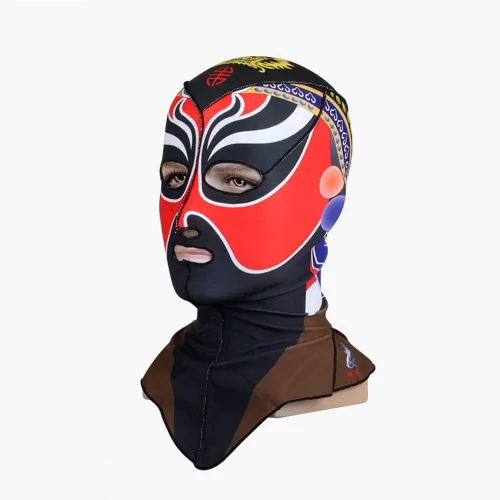 Miniatura 4 de Gorras de natación para buceo Facekini cabeza y cuello, cubierta de cara completa, protección UV 50+ protector solar de medusas