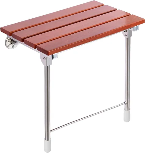 Miniatura 11 de Asiento de ducha plegable montado en la pared con patas, bancos de asientos de ducha, taburete silla para ducha interior, asiento de ducha plegable