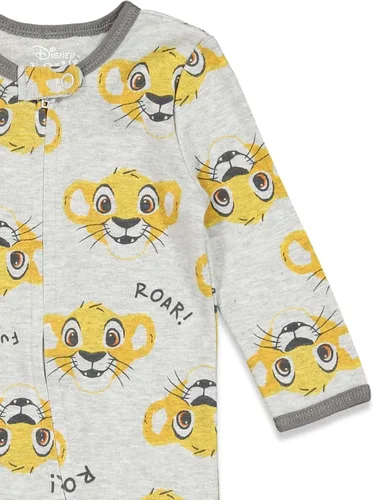 Miniatura 53 de Disney Winnie the Pooh Lion King Monsters Inc. Pixar Toy Story Baby Paquete de 2 overoles Sleep N' Play para recién nacidos hasta niños pequeños