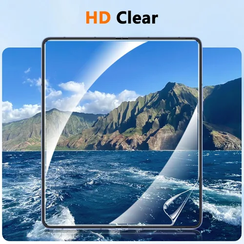 Miniatura 6 de Fotbor [Paquete de 2] Protectores de pantalla para Samsung Galaxy Z Fold 5, flexible y suave, película protectora EPU para pantalla