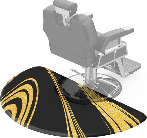Miniatura 11 de OmySalon Alfombrilla antifatiga de salón de 3 x 5 x 5/8 pulgadas para peluquería de pie, piso de peluquería mate debajo de la silla de peinado