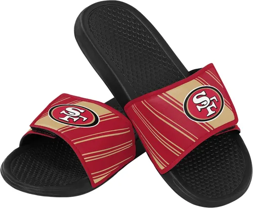 FOCO mens NFL Team Logo Legacy Sport Slide Sandals