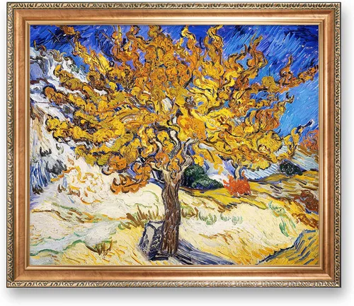Miniatura 281 de A&T ARTWORK Noche estrellada sobre el Ródano de Vincent Van Gogh. Tamaño del marco: 36 x 30 pulgadas, tamaño de la imagen: 30 x 24 pulgadas