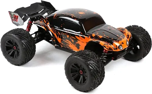 Miniatura 7 de SummitLink Reemplazo de cuerpo personalizado compatible con naranja fangoso sobre negro para automóvil o camión RC escala 1/10 1/8