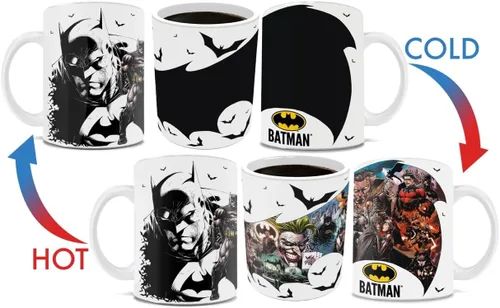 Miniatura 4 de Morphing Mugs DC Comics – Batman – Capa – Una taza sensible al calor de 16 onzas – Imagen completa revelada cuando se añade líquido caliente