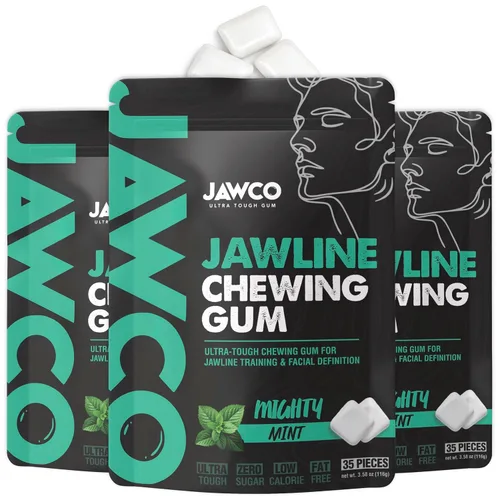 Miniatura 34 de JAWCKO Chicle Ultra-Resistente para Mandíbula Obtén una Mandíbula Más Fuerte y Cuadrada Chicle Duro de Entrenamiento para Mandíbula Fuerza 15X
