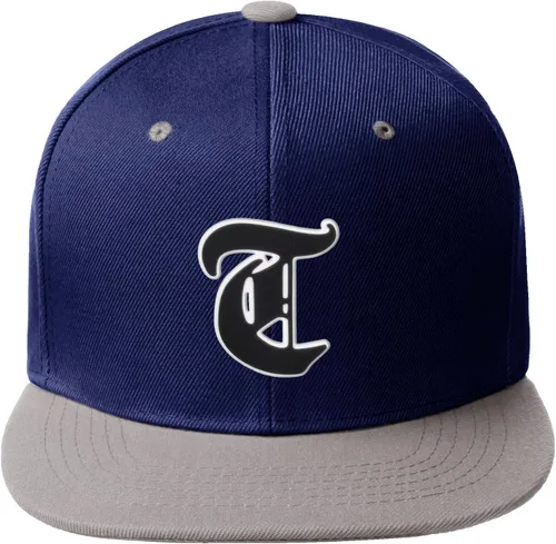 Miniatura 659 de Daxton Gorra clásica con visera de billete plano con letras del alfabeto inglés antiguo de la A a la Z