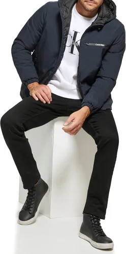 Miniatura 5 de Calvin Klein Chaqueta elástica clásica con capucha para hombre