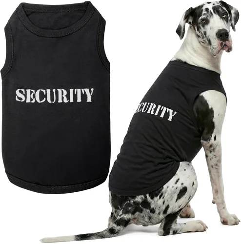 Miniatura 37 de Camiseta para Perro Parisian Pet - Camiseta Bordada FBI - 100% Algodón, Ropa Transpirable para Perros - Chaleco para Mascotas Sin Mangas - Camisas
