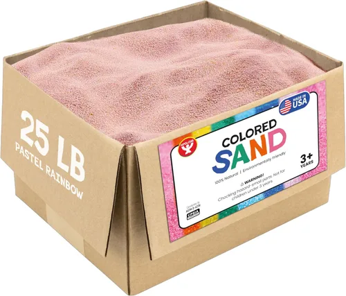 Miniatura 21 de Hygloss Arena de colores para manualidades – Botella de 1 libra, magenta – Juegos de arte de arena fina y colorida vibrante para niños – Actividades