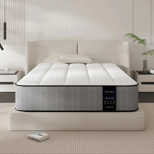LETMOON Twin Mattress, 8 Inch Medium Firm Hybrid Twin Size Mattress in a Box with Cooling Memory Foam & Pocket Springs, Motion Isolation, Fiberglass