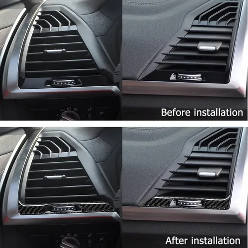 Miniatura 7 de Compatible con panel de marco de salida de aire acondicionado de fibra de carbono, marco de salida de aire, cubierta interior para BMW X3 G01 G08