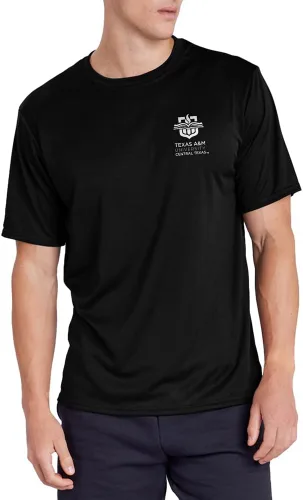 Miniatura 260 de Camiseta deportiva oficial de la NCAA Collegiate para hombre, colección negra con logotipo en el pecho izquierdo