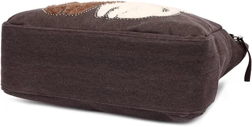 Miniatura 6 de KAUKKO Women Canvas Handbag Shoulder Bag Cat Big Tote Bag