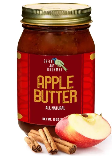 Miniatura 14 de Green Jay Gourmet Mantequilla de manzana, totalmente natural, sin gluten, para untar de manzana con manzanas, canela y especias, mantequilla
