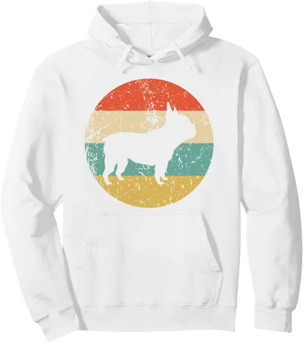 Miniatura 6 de Bulldog Francés Retro Bulldog Francés Sudadera con capucha, Negro, S