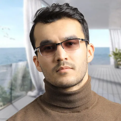 Miniatura 6 de TERAISE Gafas de Lectura Anti-luz Azul de Moda para Hombres y Mujeres Lector de Computadora 3 negro + 1 sol
