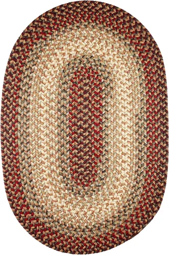 Miniatura 9 de Rhody Rug Easy Living EL33 Taupetone - Alfombra ovalada trenzada de 4 x 6 pies, decoración del hogar, tapete para piso o dormitorio, de fácil