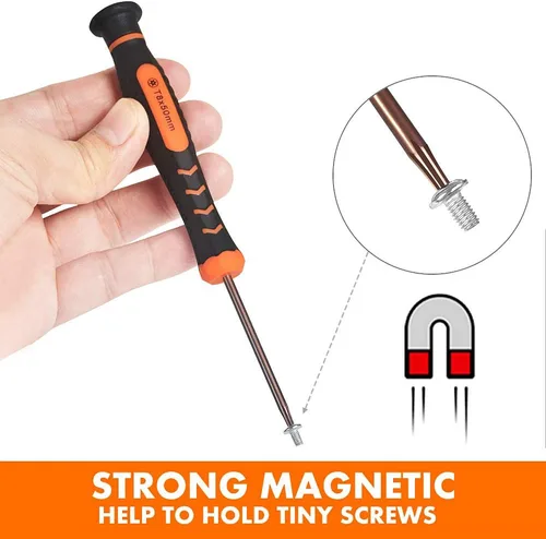 Miniatura 4 de TECKMAN - Juego de destornilladores Torx T2-T15, 10 piezas magnéticas de seguridad Torx pequeños con T2 T3 T4 T5 T6 T7 T8 T9 T10 T15 Juego