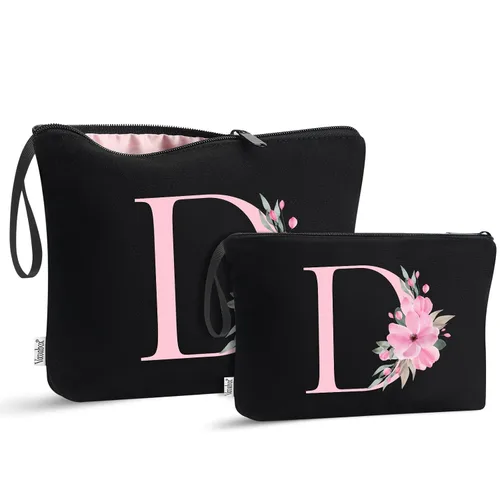 Miniatura 56 de Vavabox A-Z Bolsa de Maquillaje Personalizada, Regalos de Cumpleaños para Mujeres y Mamá, Regalos para la Mejor Amiga, Bolsa de Cosméticos