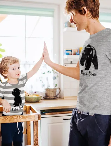 Miniatura 3 de Papa Bear - Trajes a juego para papá y bebé, camisas para el día del padre e hijo e hija