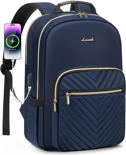 Miniatura 34 de LOVEVOOK - Mochila para laptop de 15.6 pulgadas para mujer, linda mochila de viaje con asa superior, mochila profesional para computadora, mochila